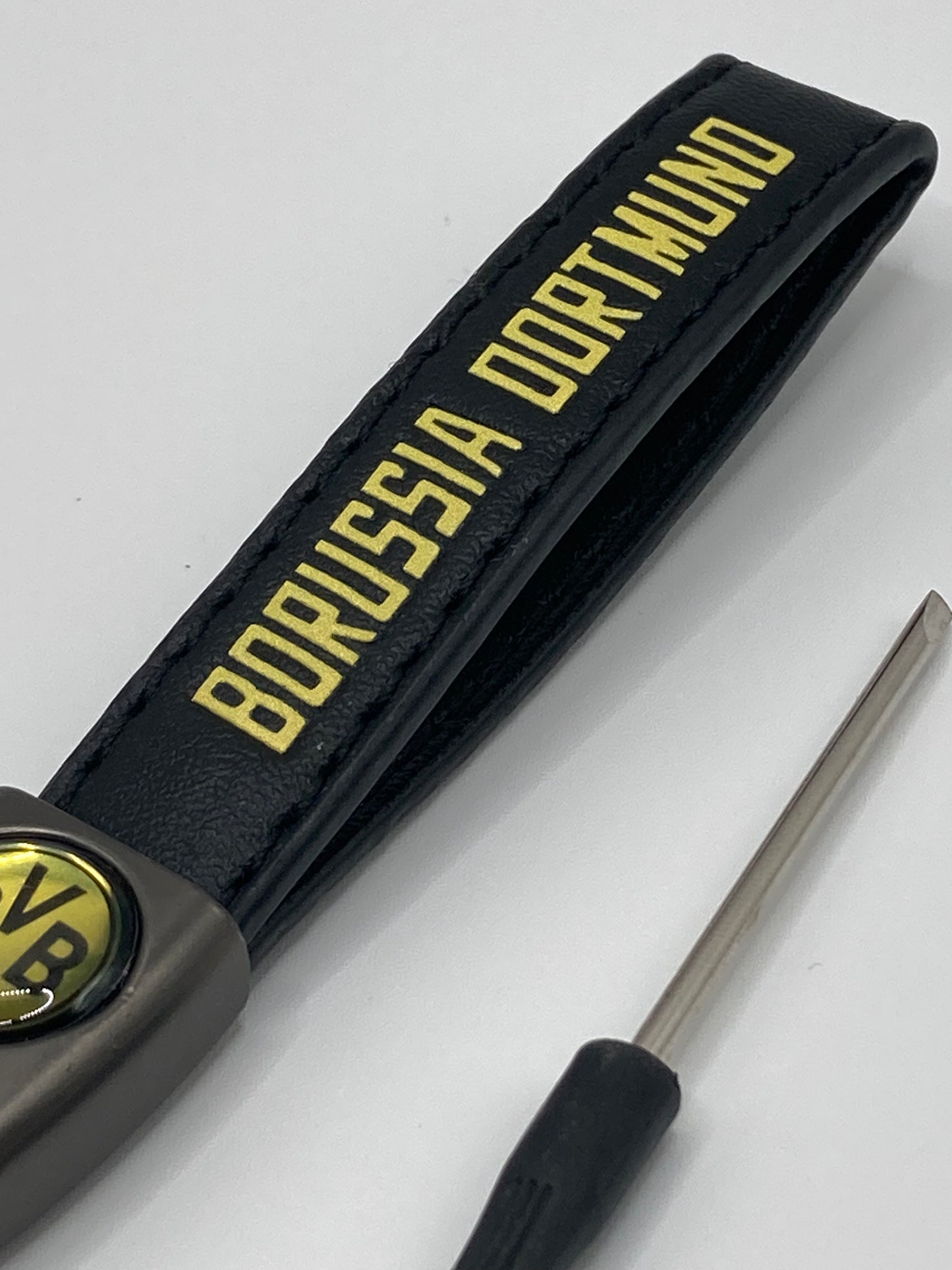 Soccer - Borussia Dortmuno - Leather Keychain