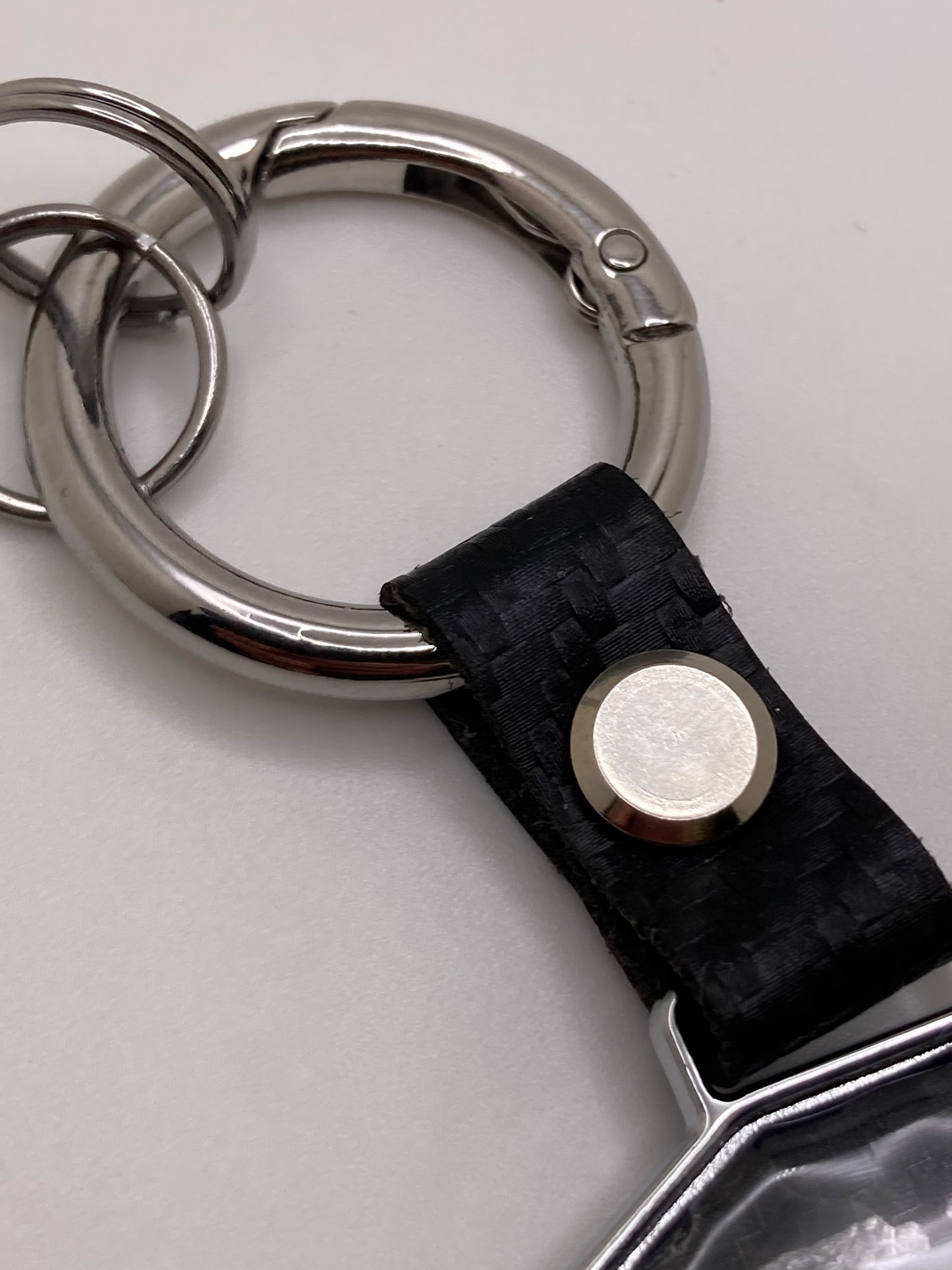 Toyota - 2 sided - Shield Style Keychain -Carbon Fiber Design