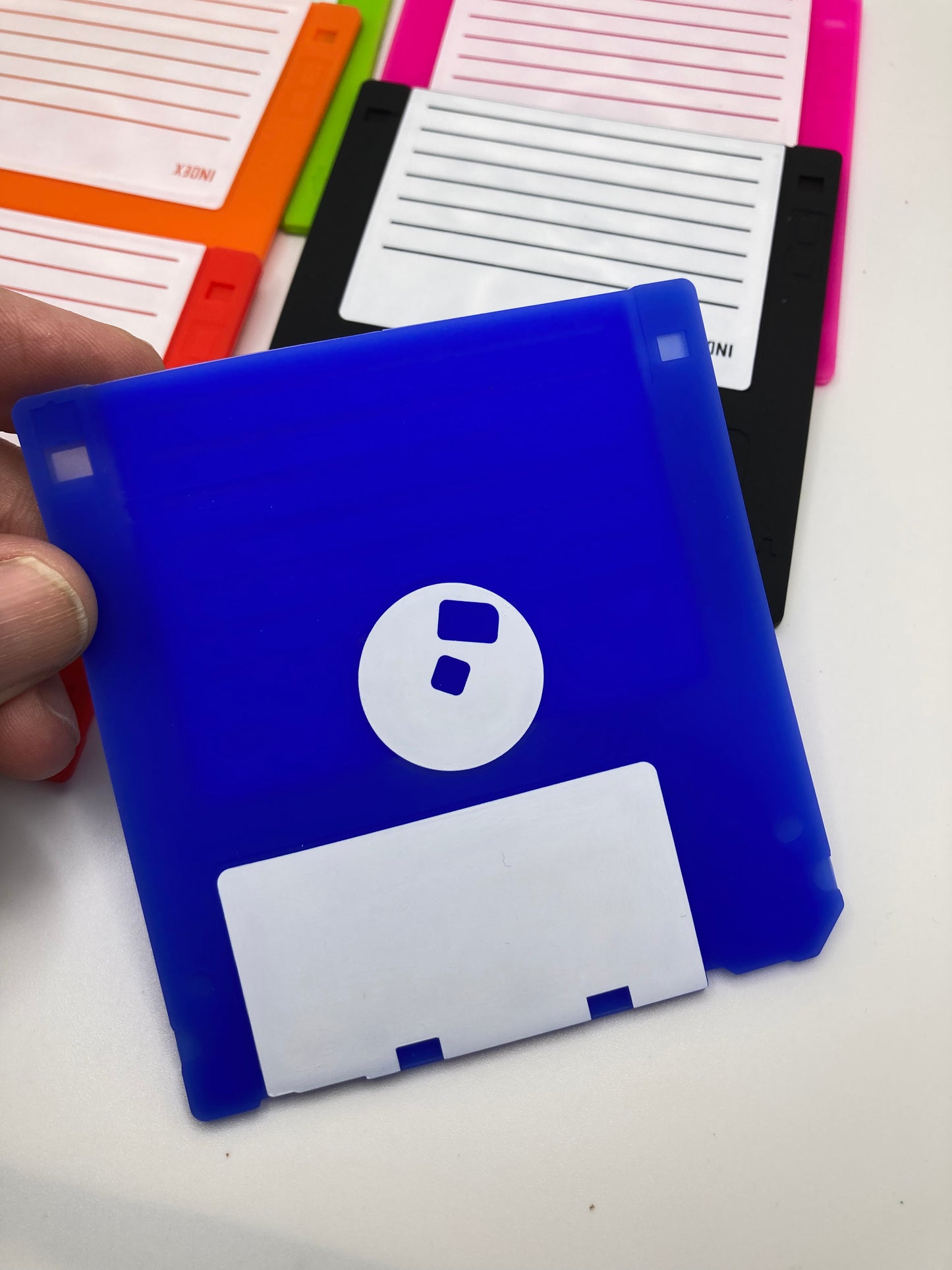 Floppy Silicone Disk Coasters - Retro Writing Coasters - Set of 6 Pieces