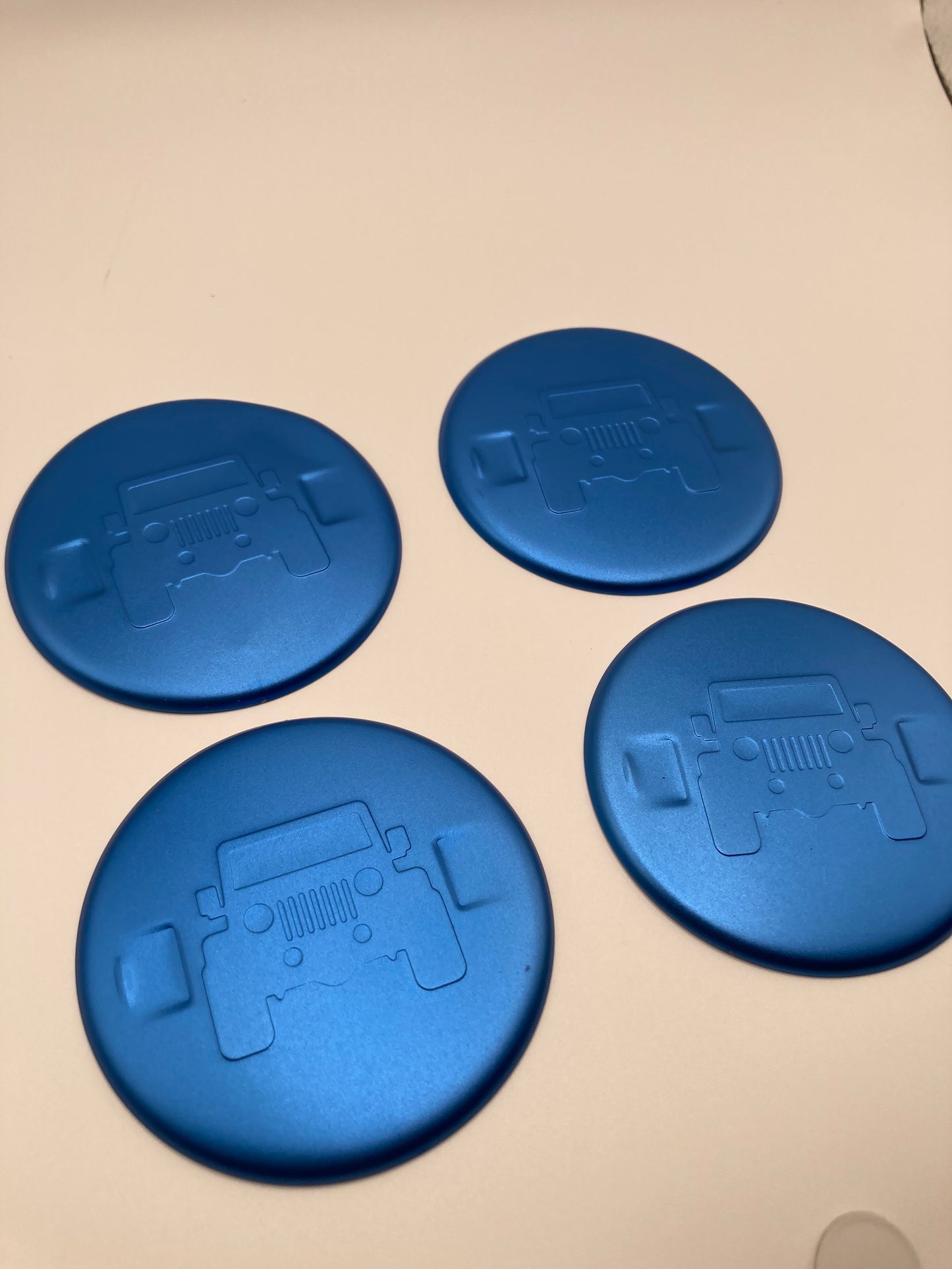 Jeep - 68mm - Aluminum Cover - 4pcs set