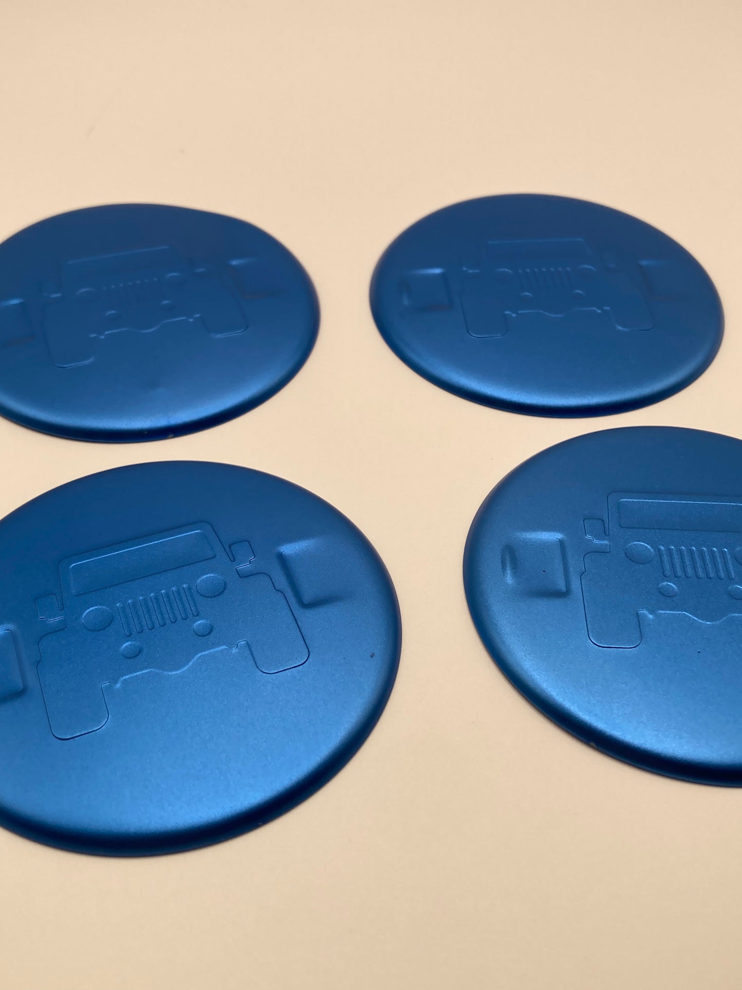 Jeep - 68mm - Aluminum Cover - 4pcs set