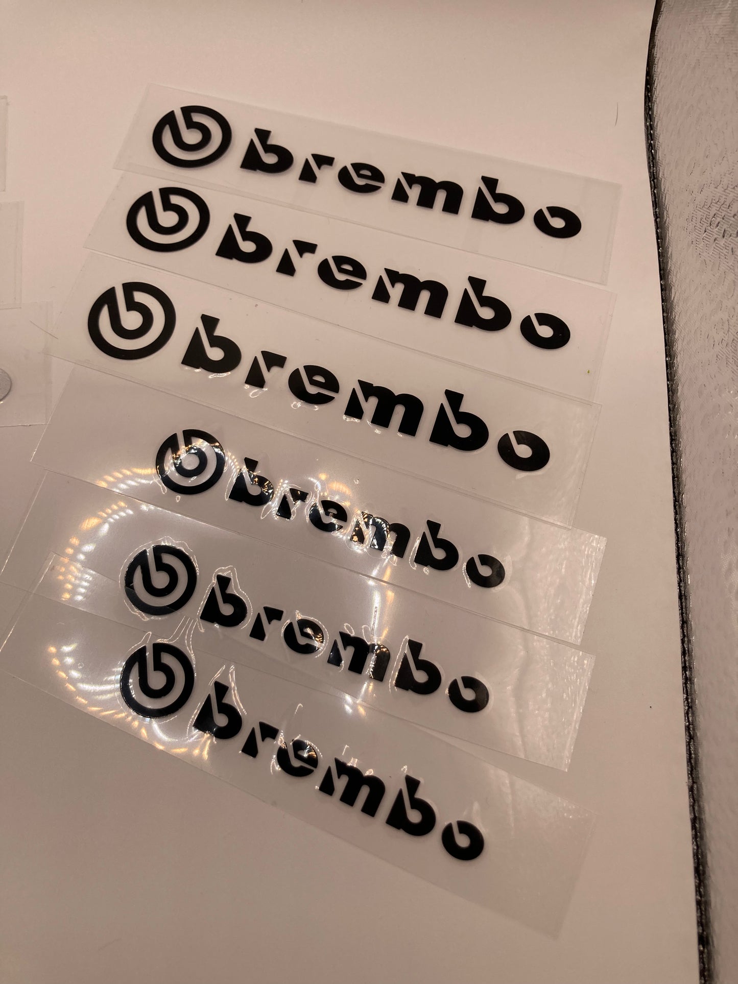 Brembo Brake Caliper Decals - 6pcs set