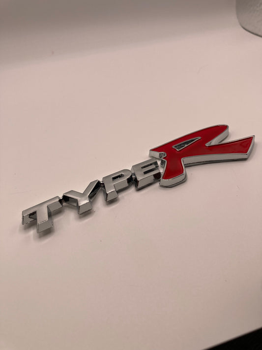 Honda - Type R - Chrome Trunk Badge