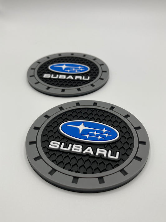 Subaru - Thin Cup Holder Coasters - 2pcs set