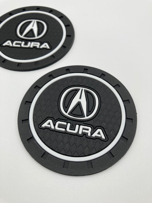 Acura - Ultra Thin Cup Holder Coasters - 2pcs set