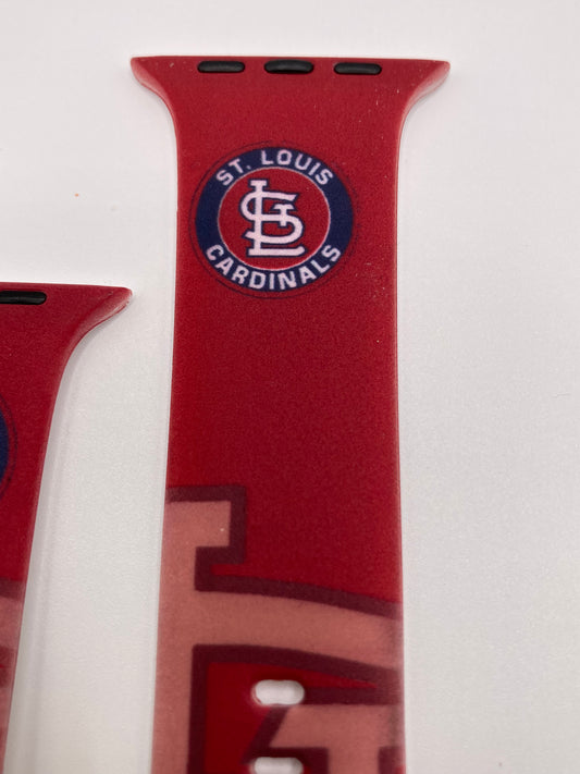 MLB - Saint Louis Cardinals - Apple Watch Compatible Silicone Band