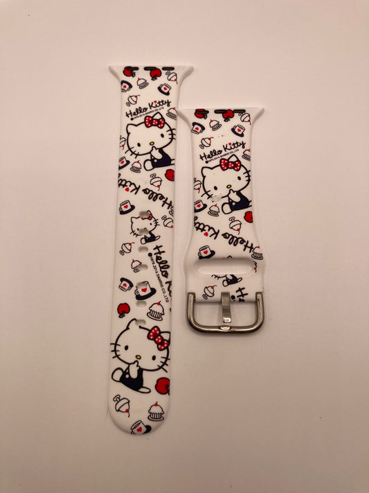 Hello Kitty themed watchband for Apple Watch