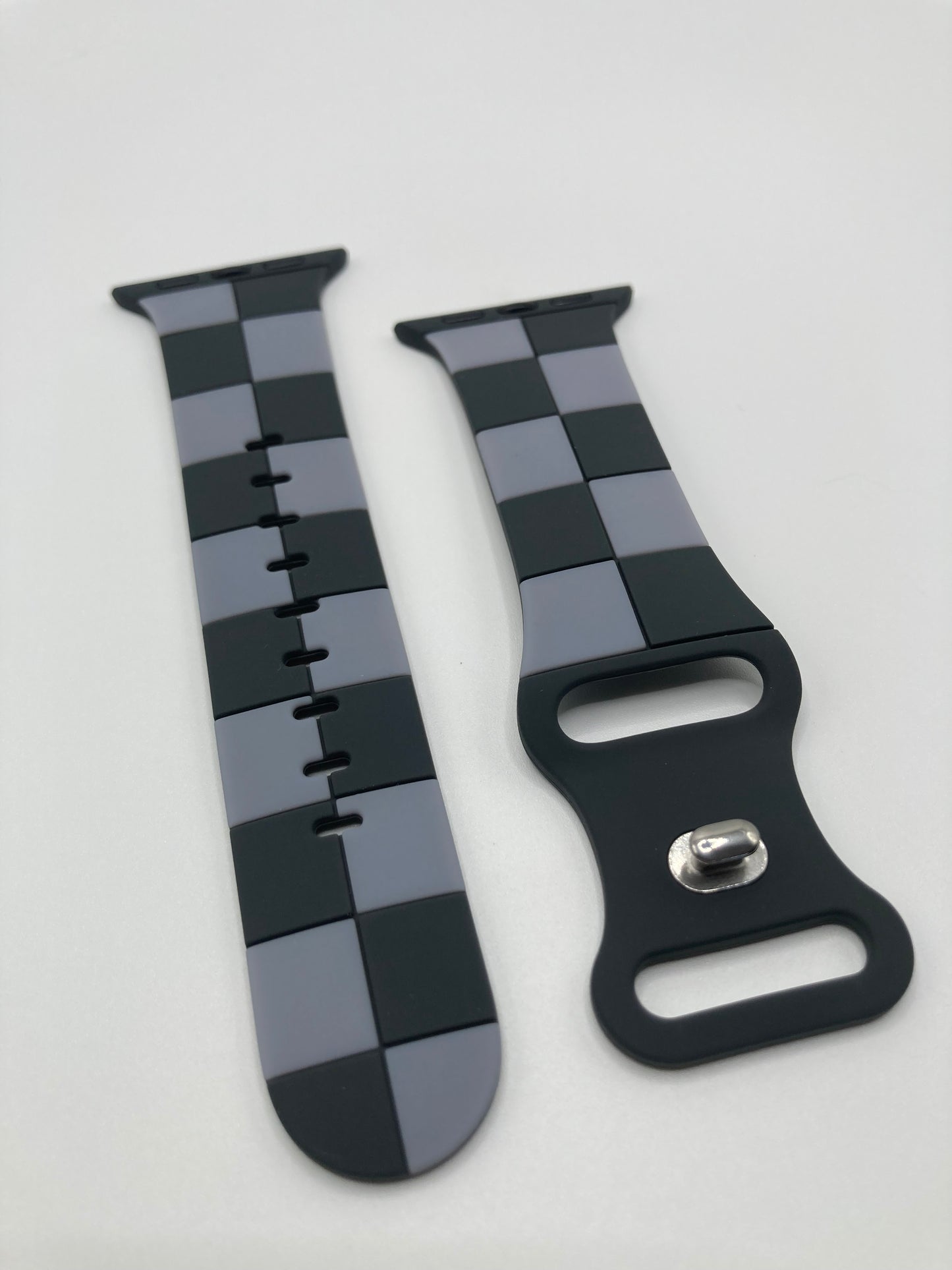 Checkered silicone watchband for Apple Watch - 38/40/41