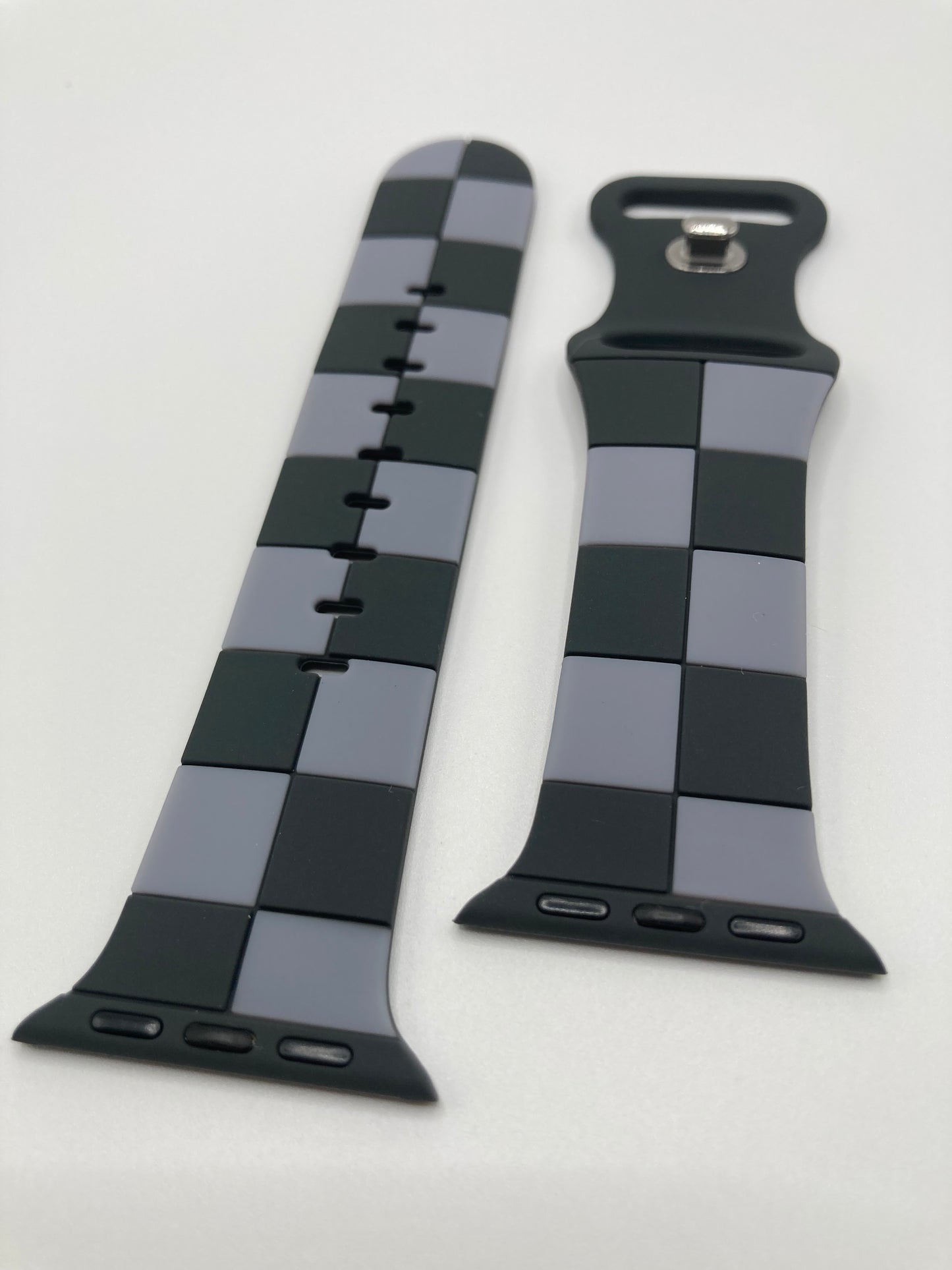 Checkered silicone watchband for Apple Watch - 38/40/41