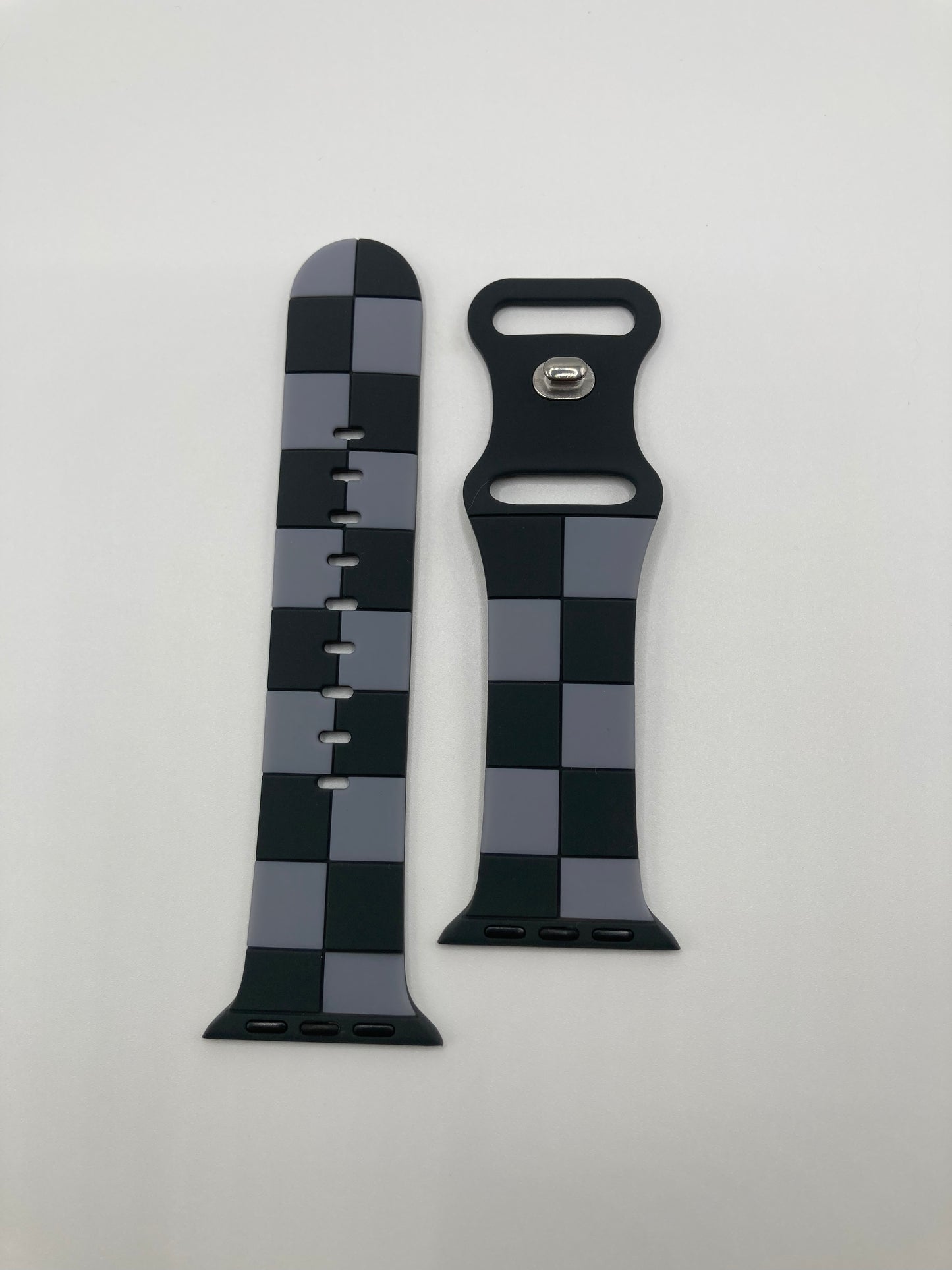 Checkered silicone watchband for Apple Watch - 38/40/41