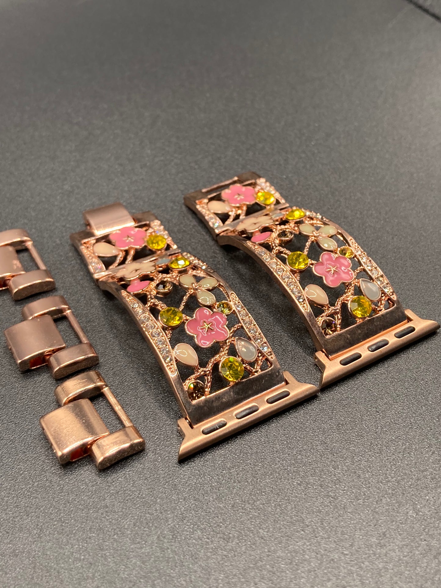 Luxury Rose Gold Design Watchband for Apple Watches - 38/40/41mm