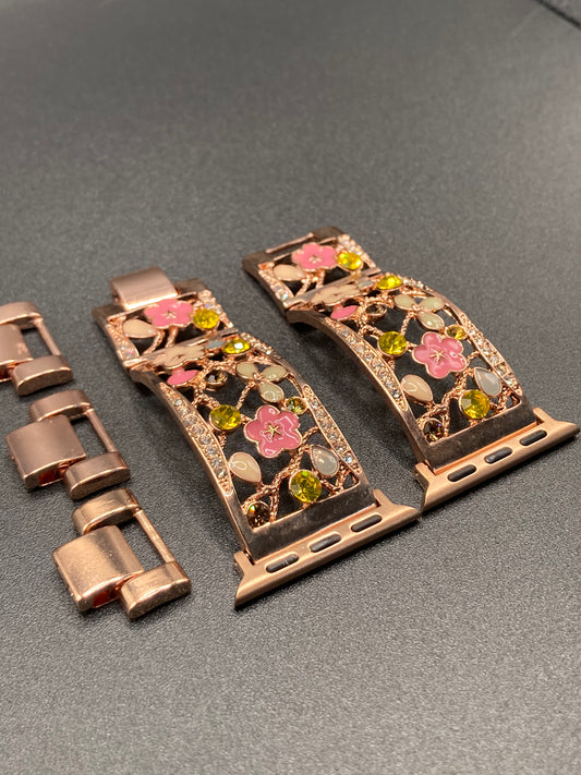 Luxury Rose Gold Design Watchband for Apple Watches - 38/40/41mm