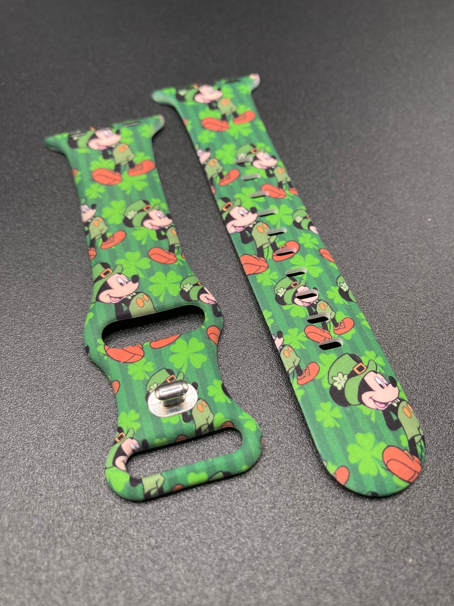 Mickey Mouse - St.Paddy’s Day themed Watchband for Apple Watches - 38/40/41mm