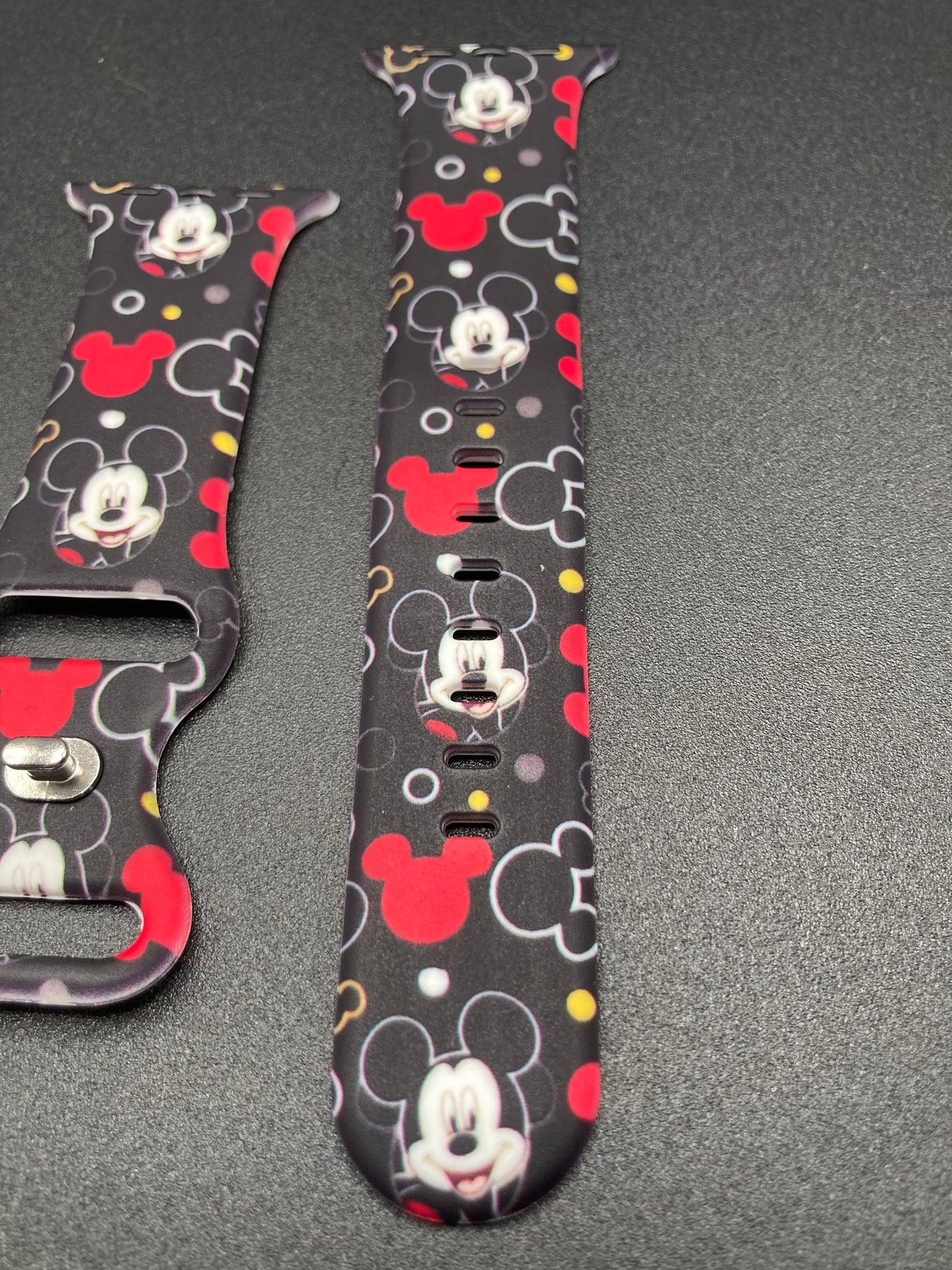 Mickey Mouse themed Watchband for Apple Watches - Black - 42/44/45mm