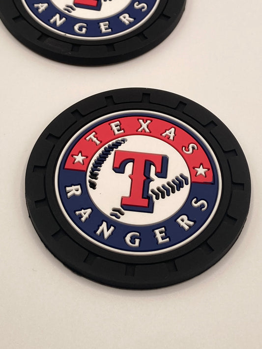 MLB - Texas Rangers car cup holder coasters - 2pcs
