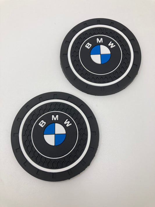 Cup holder coasters with BMW logo - 6 different styles to choose from