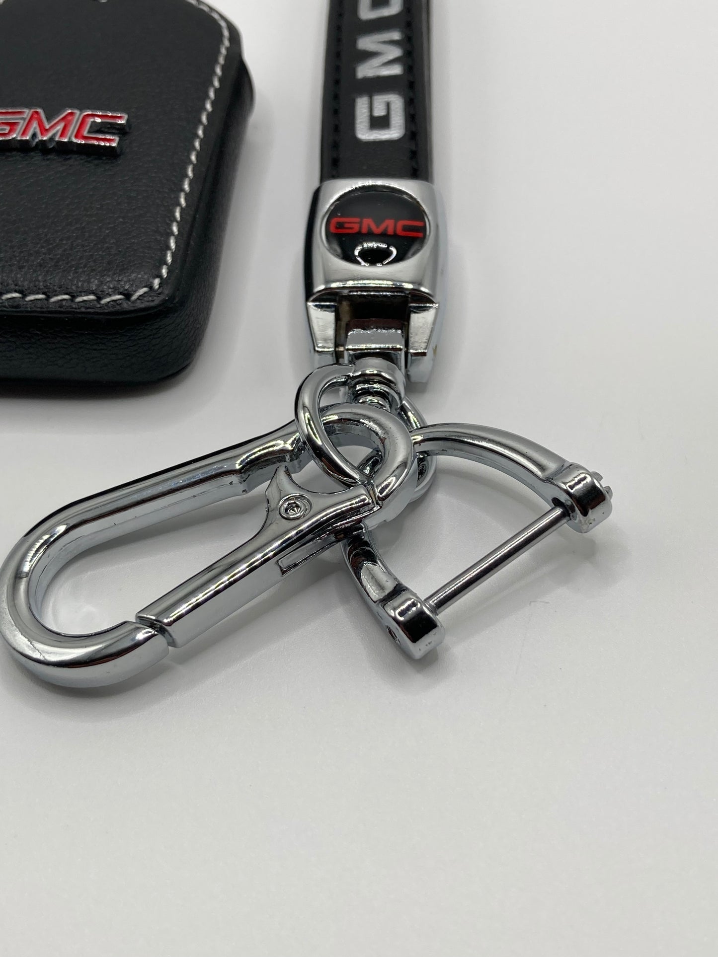 GMC - Leather Keychain and Leather Key Fob Case