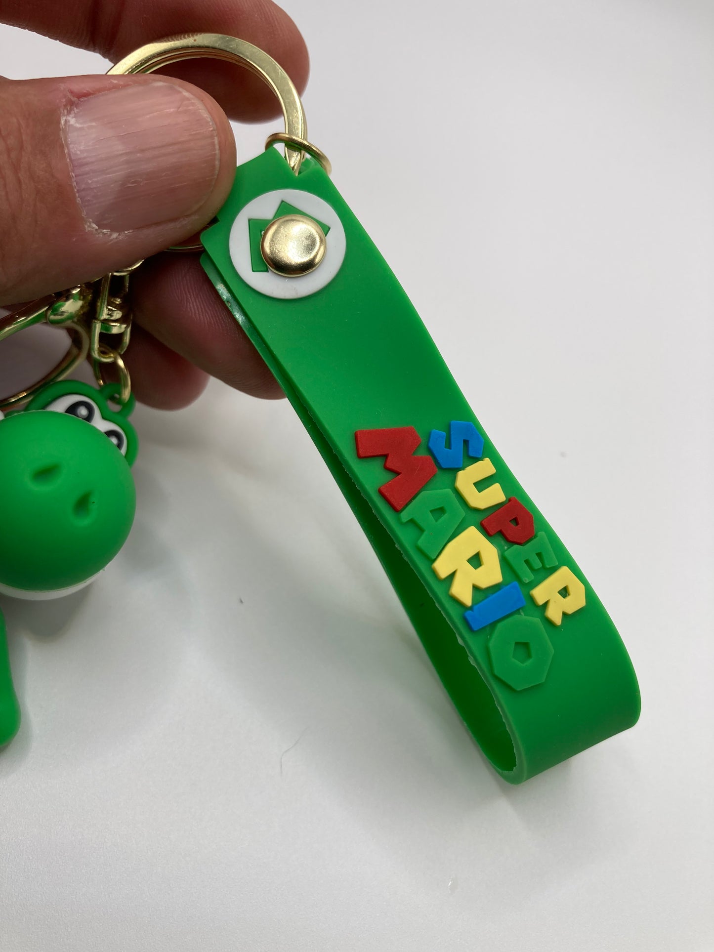 Super Mario Yoshi Character Themed Silicone 3D Charm Keychain Keyring
