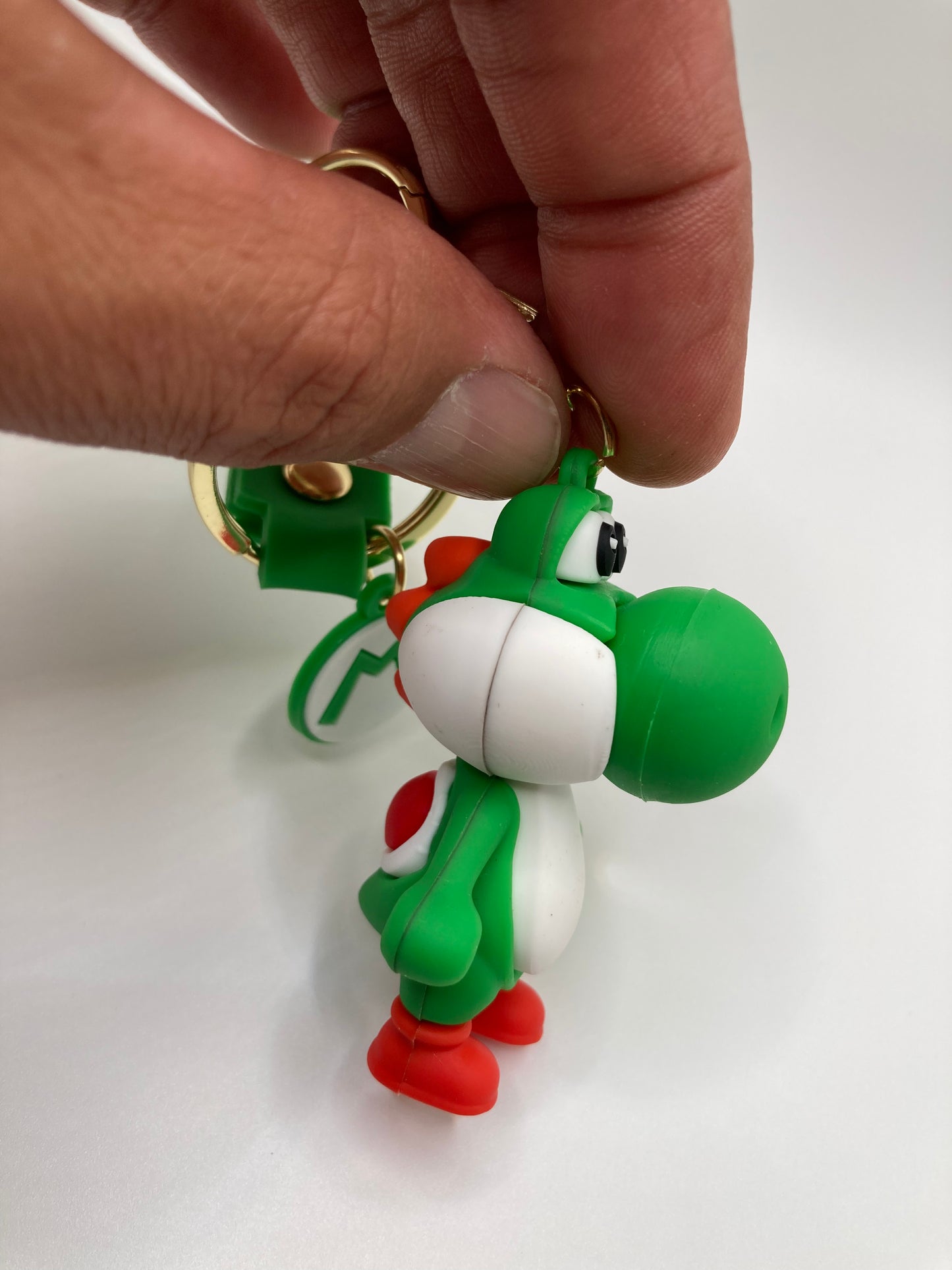 Super Mario Yoshi Character Themed Silicone 3D Charm Keychain Keyring