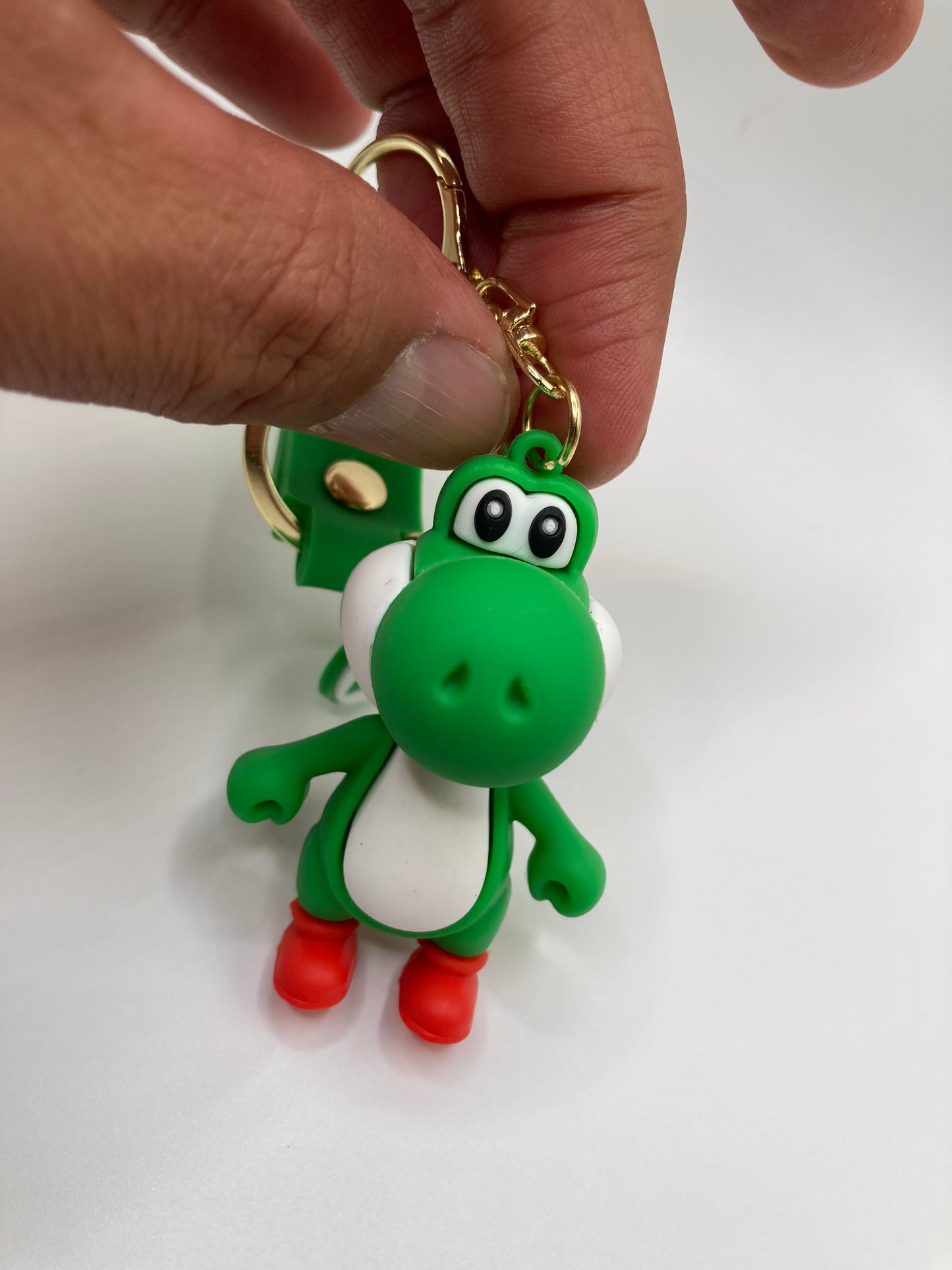 Super Mario Yoshi Character Themed Silicone 3D Charm Keychain Keyring