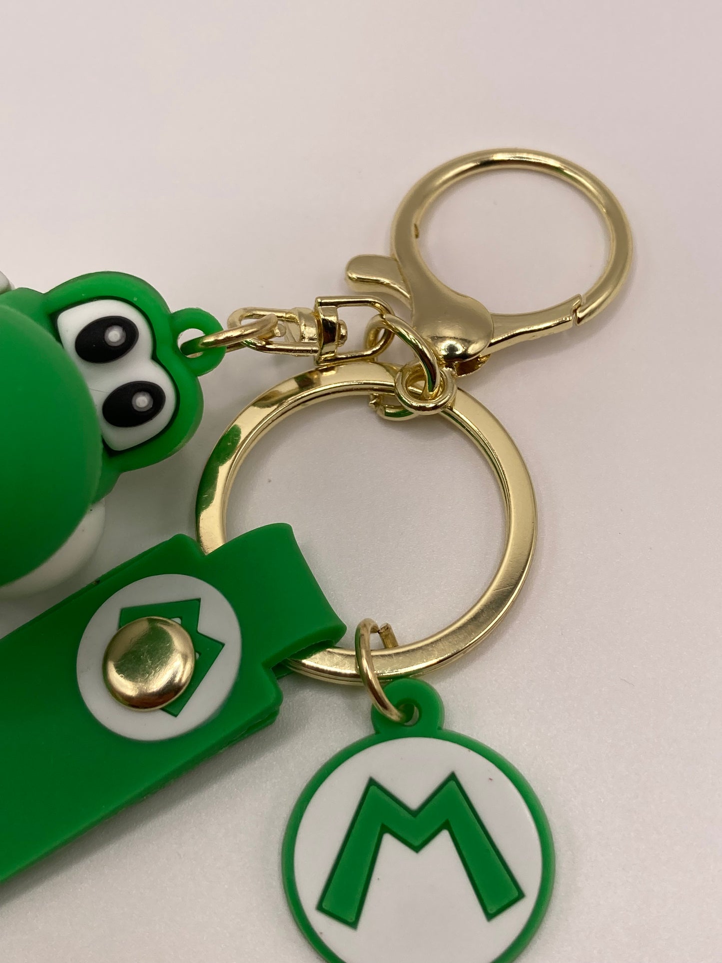 Super Mario Yoshi Character Themed Silicone 3D Charm Keychain Keyring