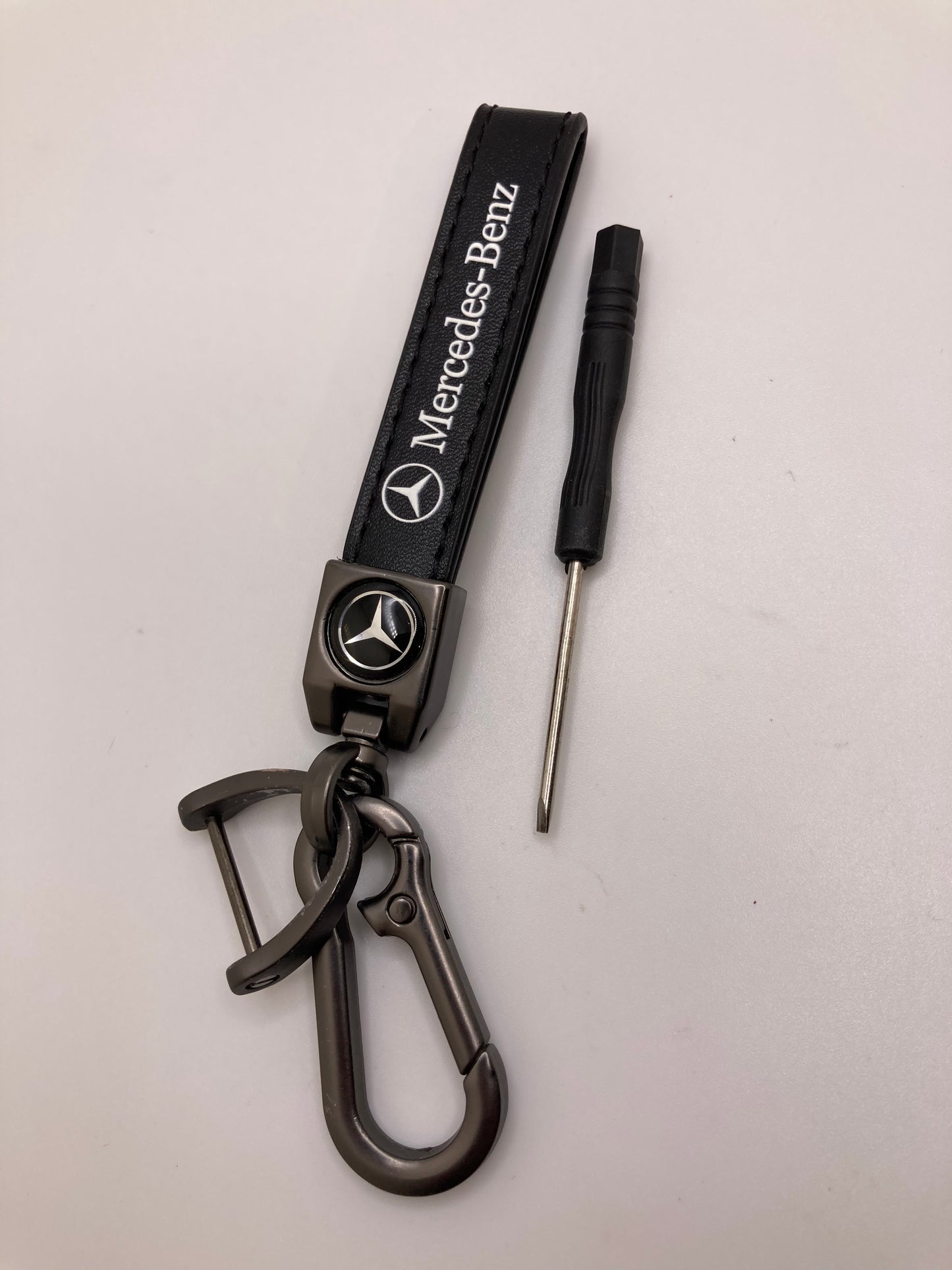 Mercedes leather keychains and key fob cases