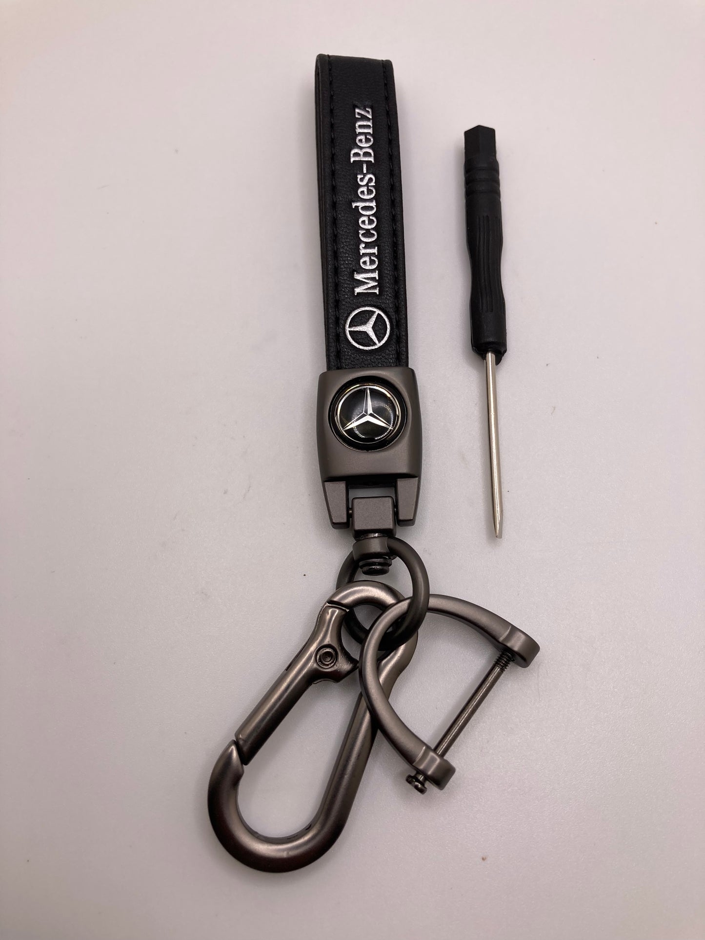 Mercedes leather keychains and key fob cases