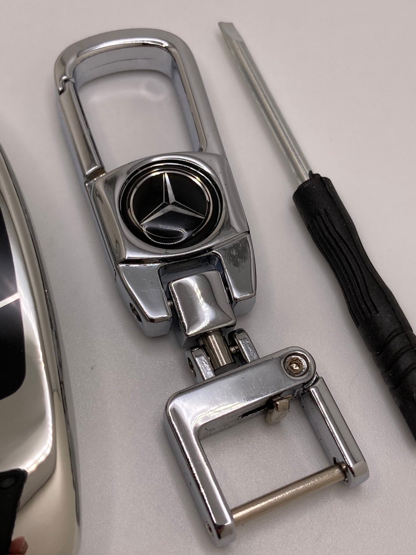 Mercedes leather keychains and key fob cases