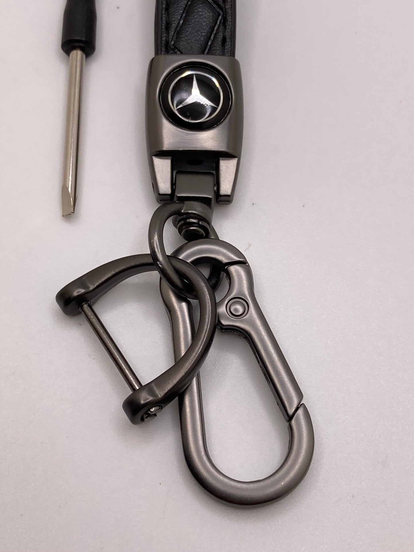 Mercedes leather keychains and key fob cases