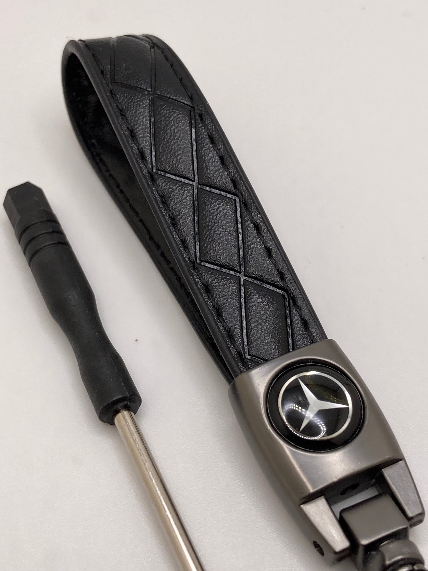 Mercedes leather keychains and key fob cases