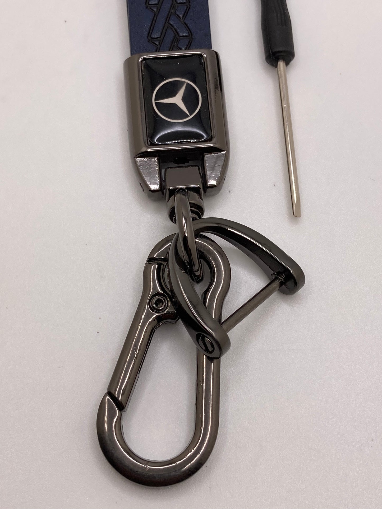 Mercedes leather keychains and key fob cases