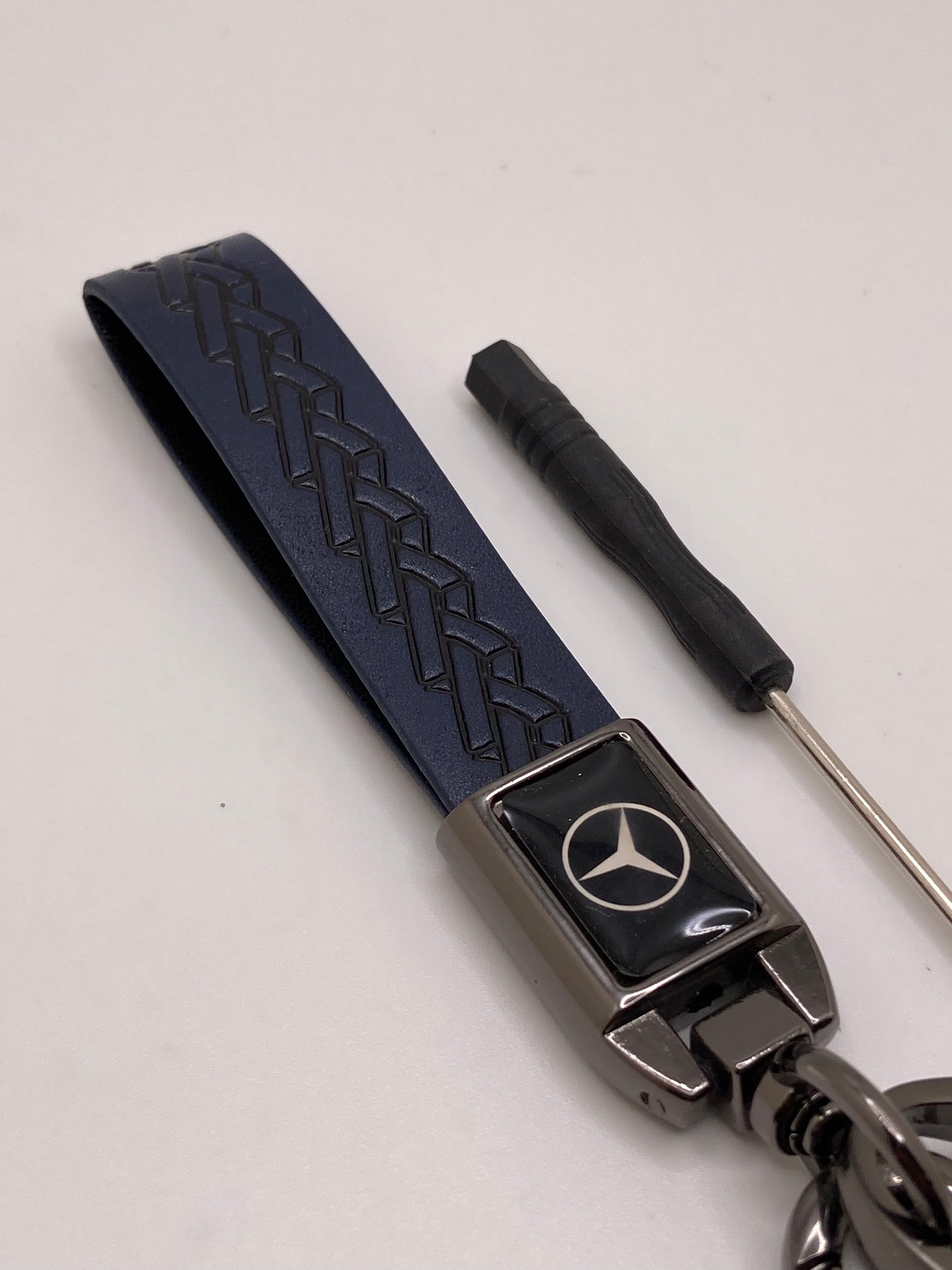 Mercedes leather keychains and key fob cases