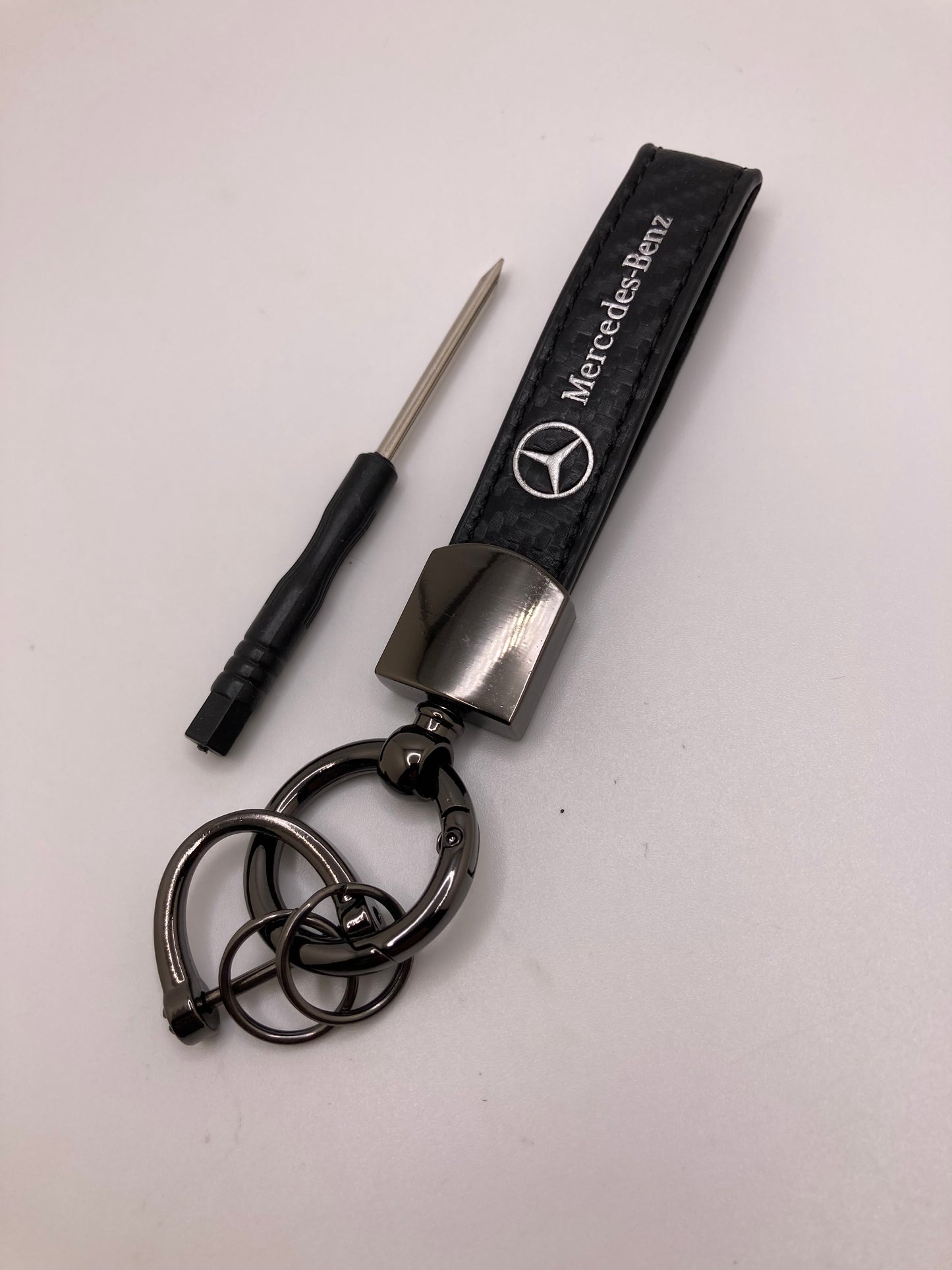 Mercedes leather keychains and key fob cases