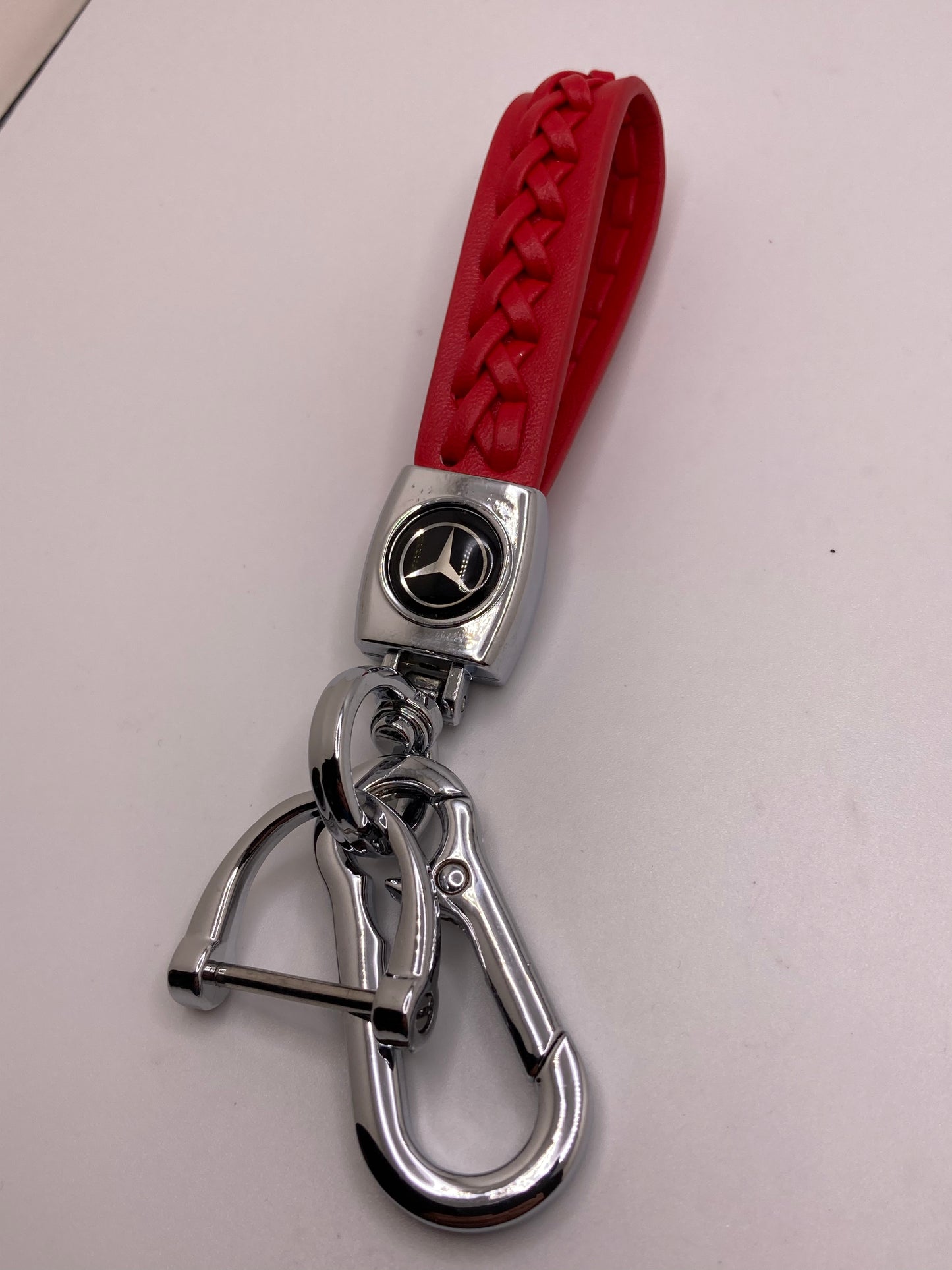 Mercedes leather keychains and key fob cases