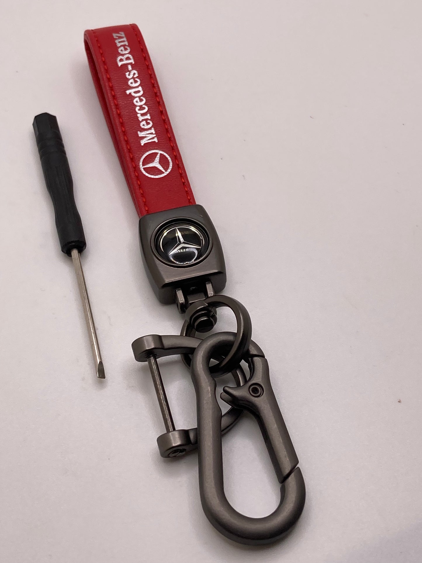 Mercedes leather keychains and key fob cases