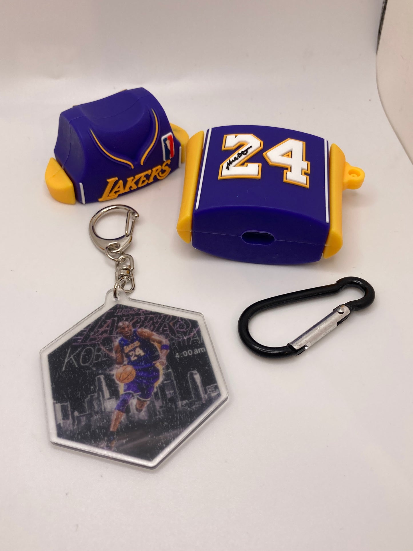Kobe Bryant themed AirPod case cover and keychain
