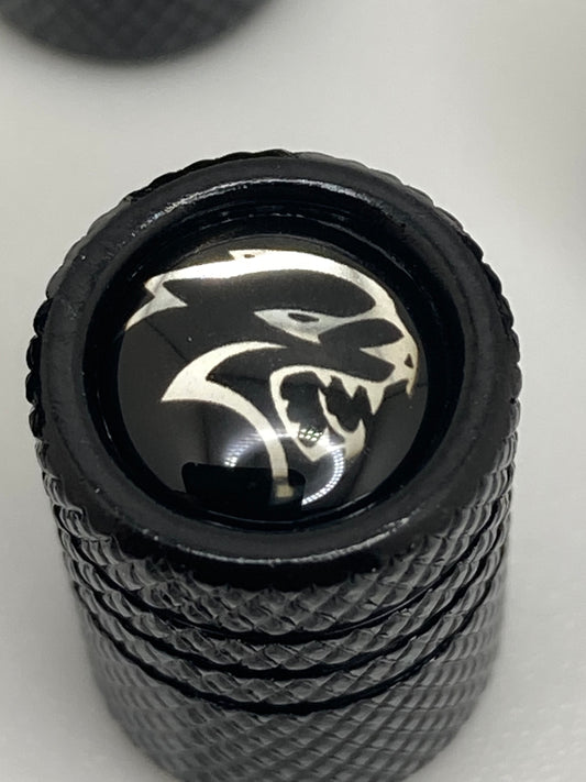 Dodge - HellCat - Valve Stem Caps - 4pcs Set - Black