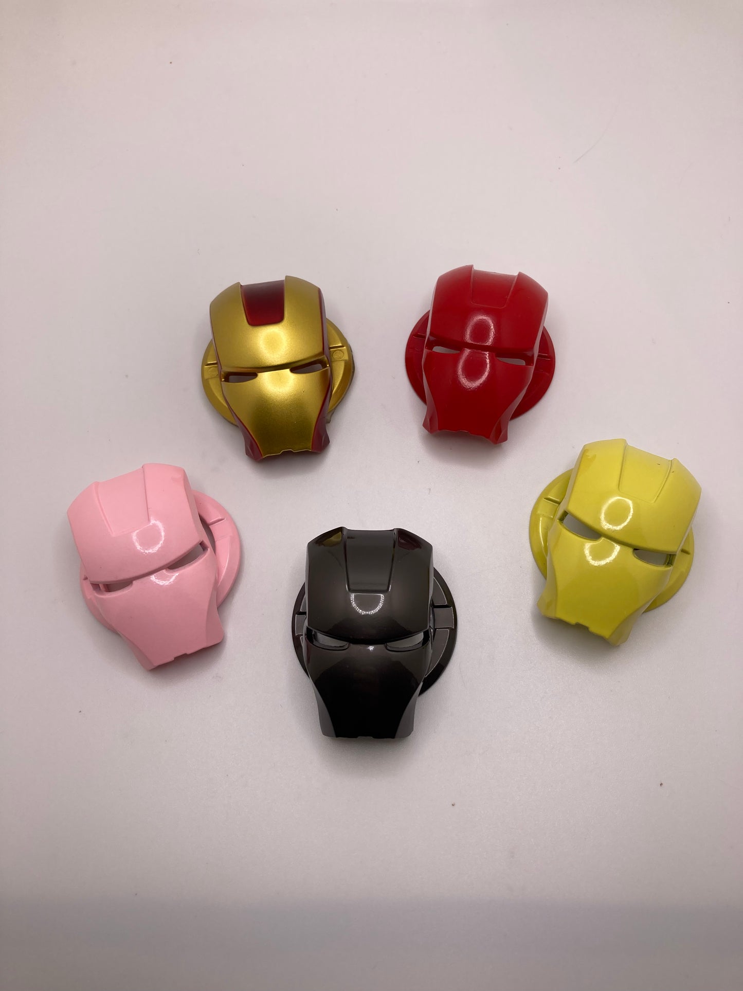 Iron man mask push start button cover