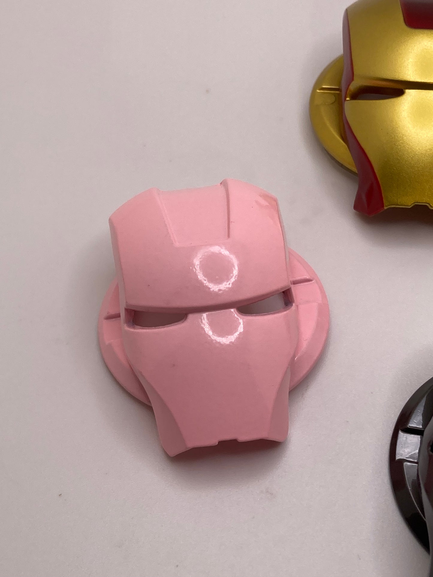 Iron man mask push start button cover