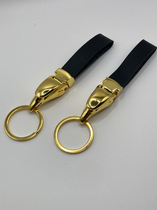 Golden Eagle Leather Keychain 2 pack