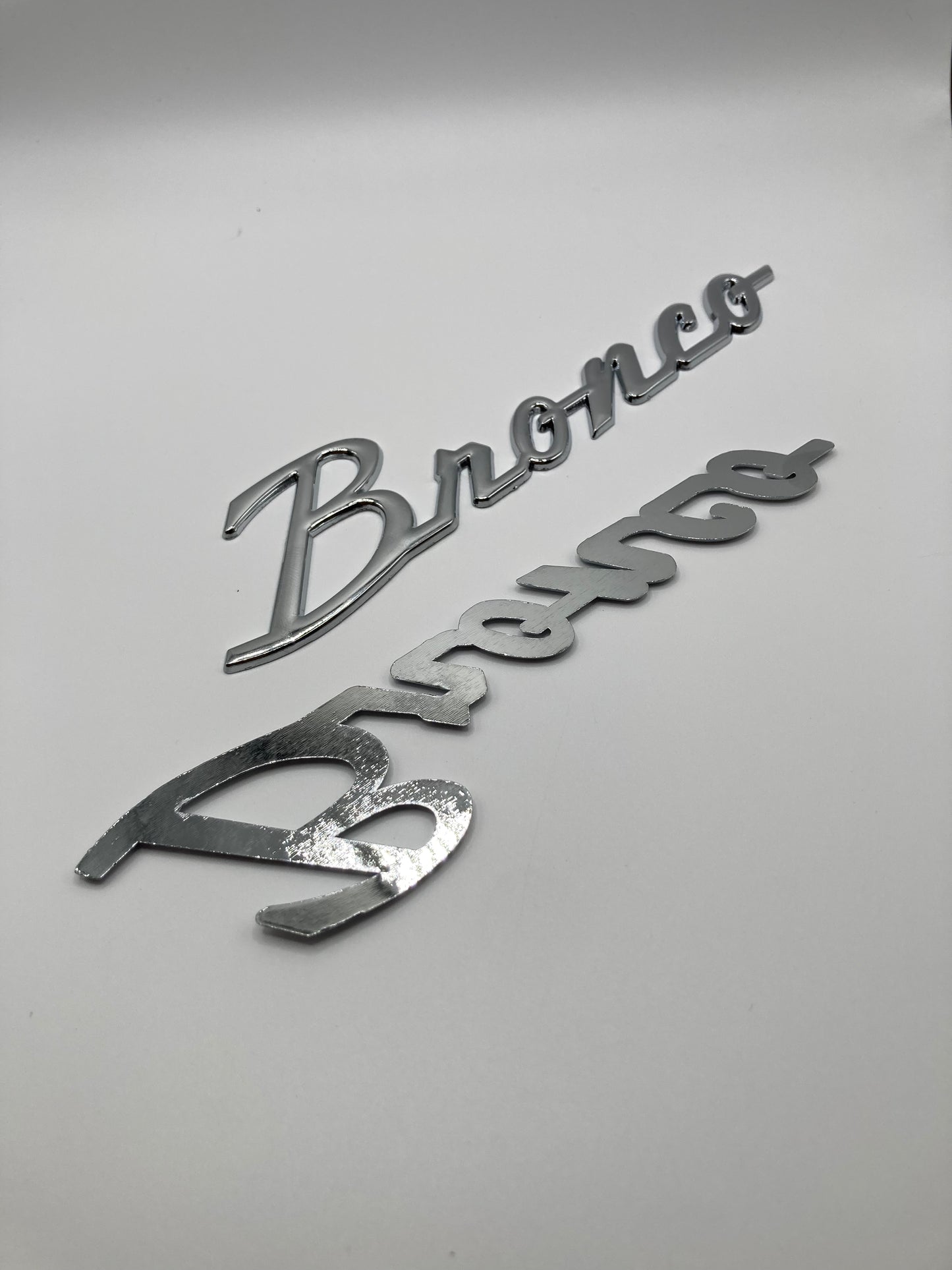 Bronco 2021-2025 "BRONCO" Silver Script Emblem Kit