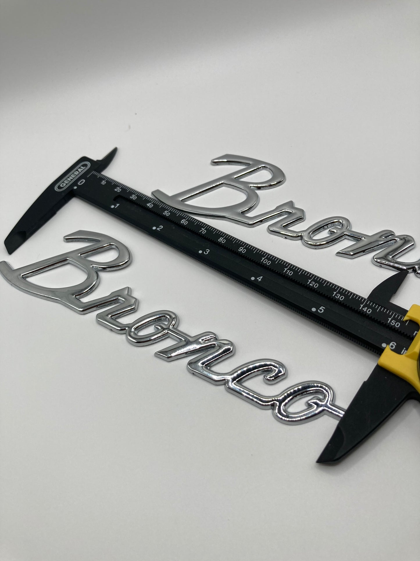 Bronco 2021-2025 "BRONCO" Silver Script Emblem Kit
