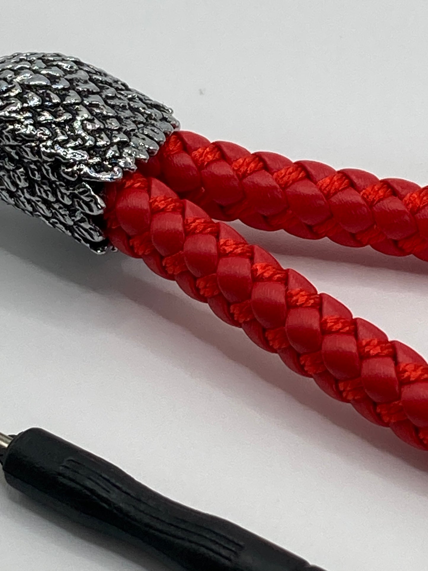 Eagle Head - Red Leather Rope Keychain