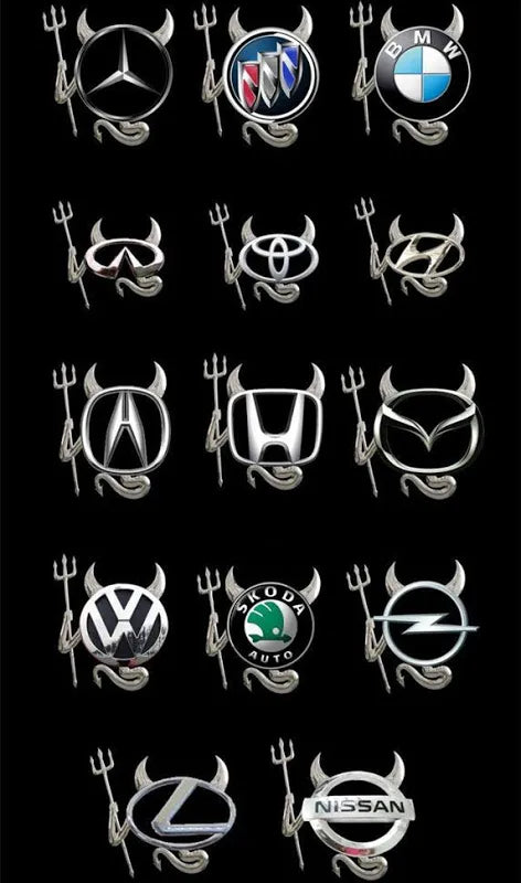 Car Emblem Decor - Devil - Angel - Bat - Crab
