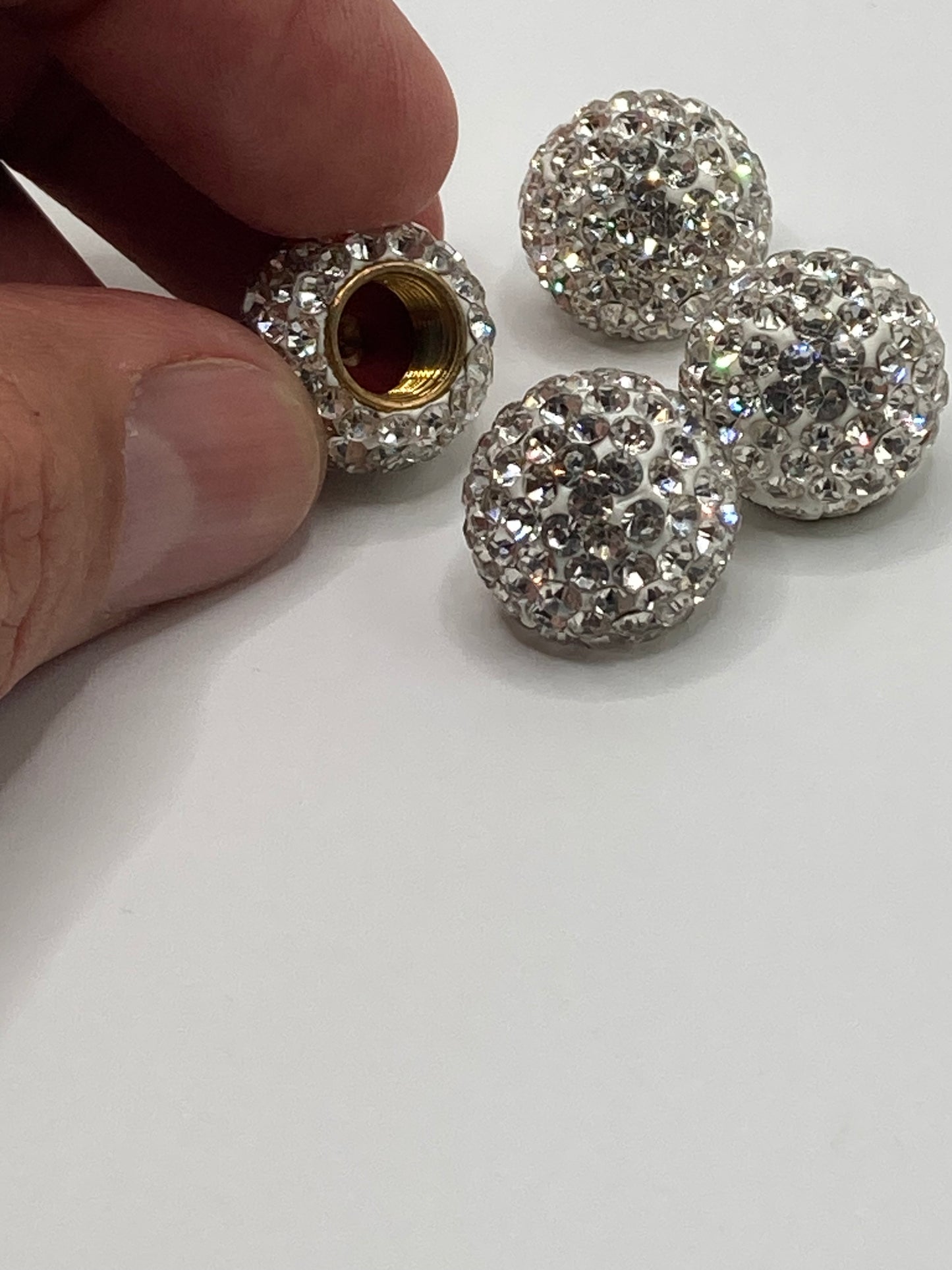 Blinged out Crystal Valve Stem Cap Set - 4pcs - Universal