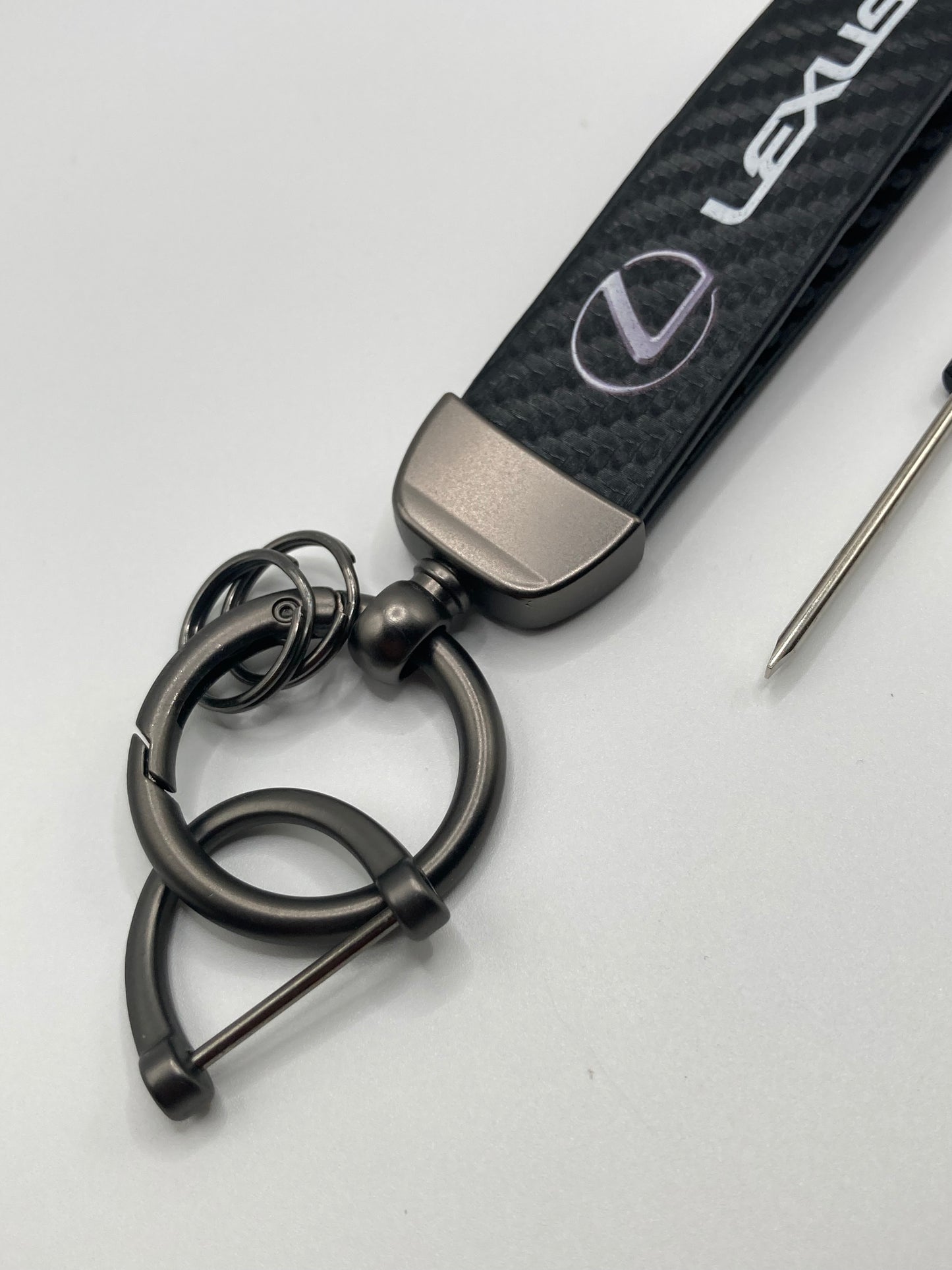Lexus - Carbon Fiber Style Leather Keychain