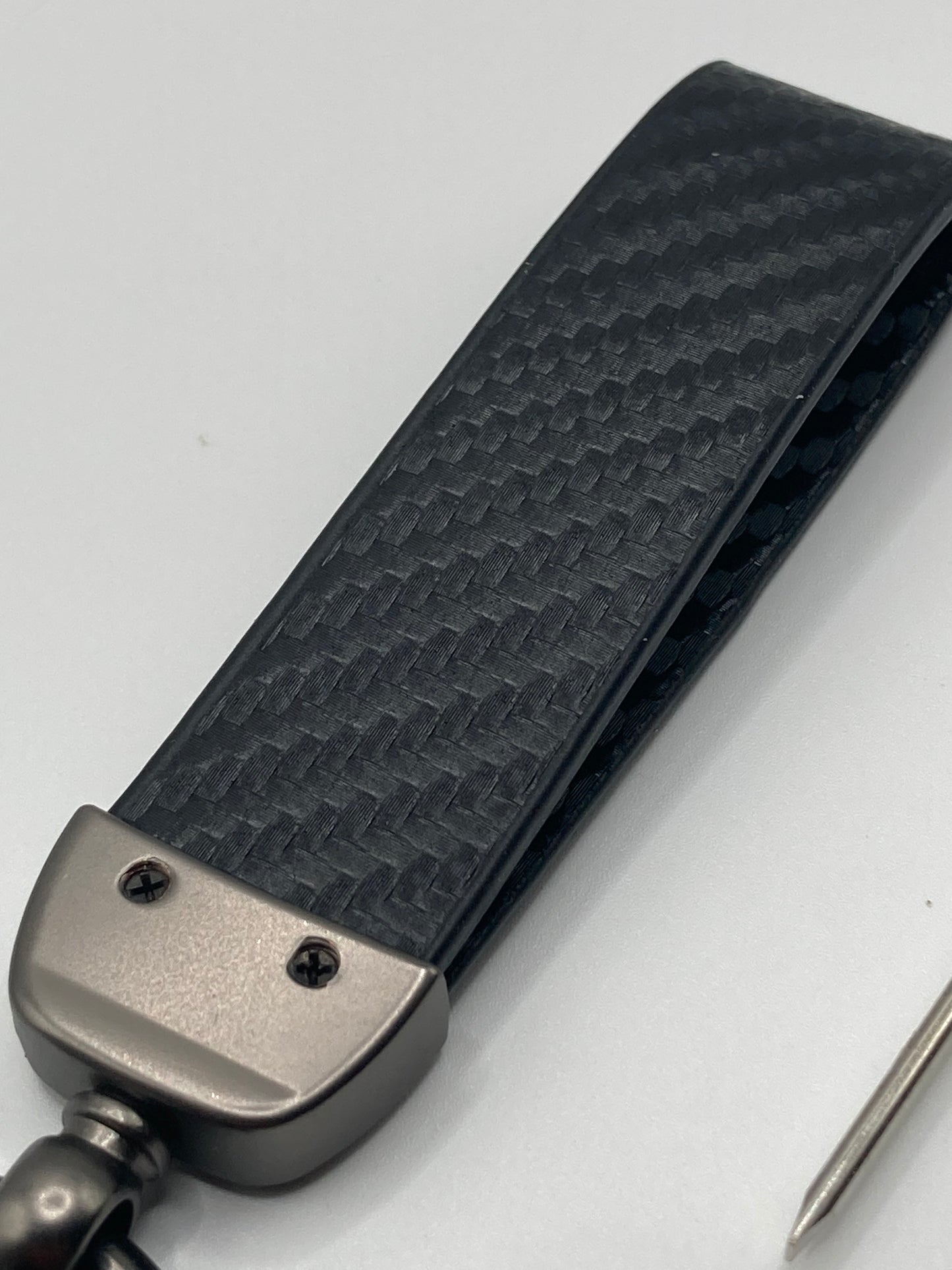 Lexus - Carbon Fiber Style Leather Keychain