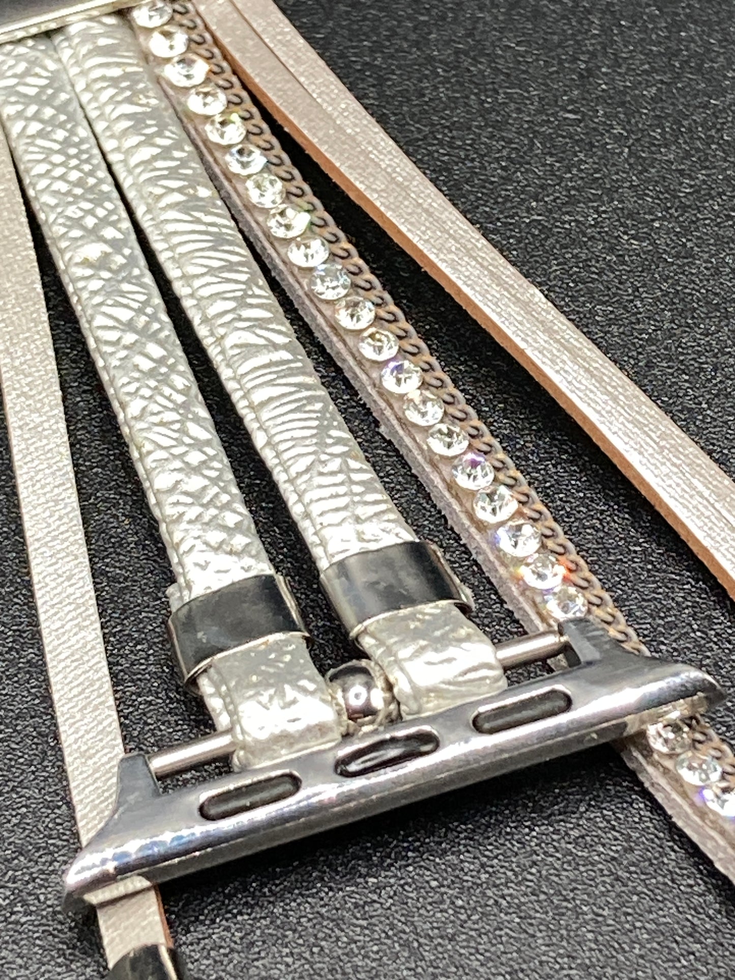 Bohemian style Watchband for Apple Watch 38/40/41/42/44/45mm - Silver