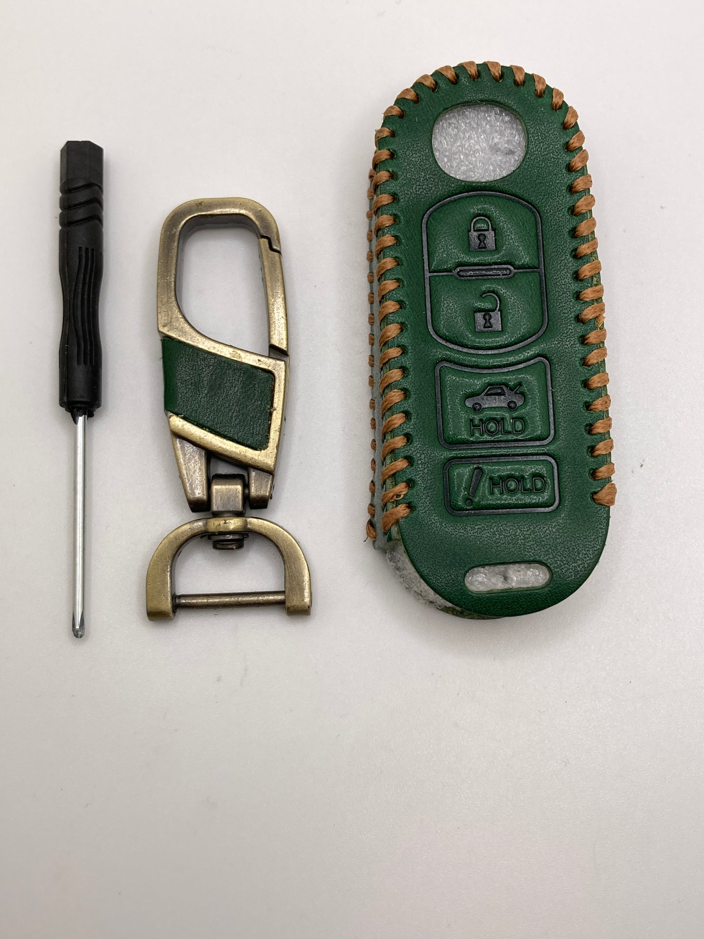 Mazda - Leather Keychain with Key Fob Case - Model A & B