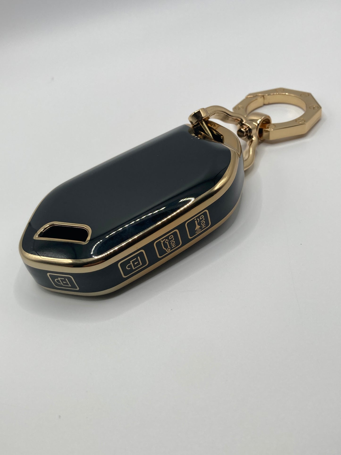 KIA - Black and Gold Key Fob Cover for 2023-2024 KIA Telluride